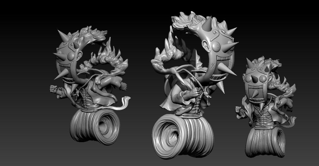 Luffy Nika Gear 5 - Onepiece - 3d model 3D print model_3