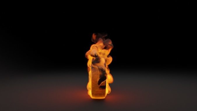 Burning wheel vdb 3D model 4