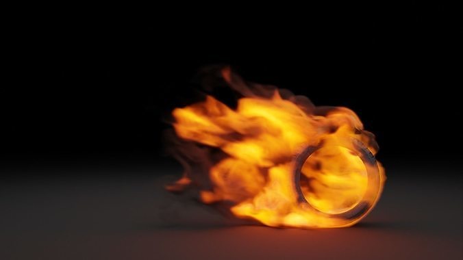 Burning wheel vdb 3D model 5