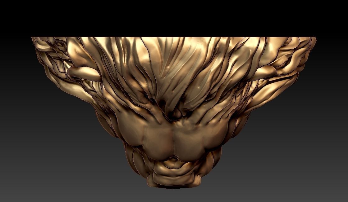 Lion Pendant 3D print model_4