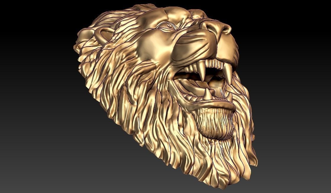 Lion Pendant 3D print model_3