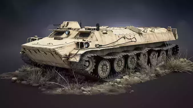 MT-LB Game Ready Version 3 Low-poly 3D model