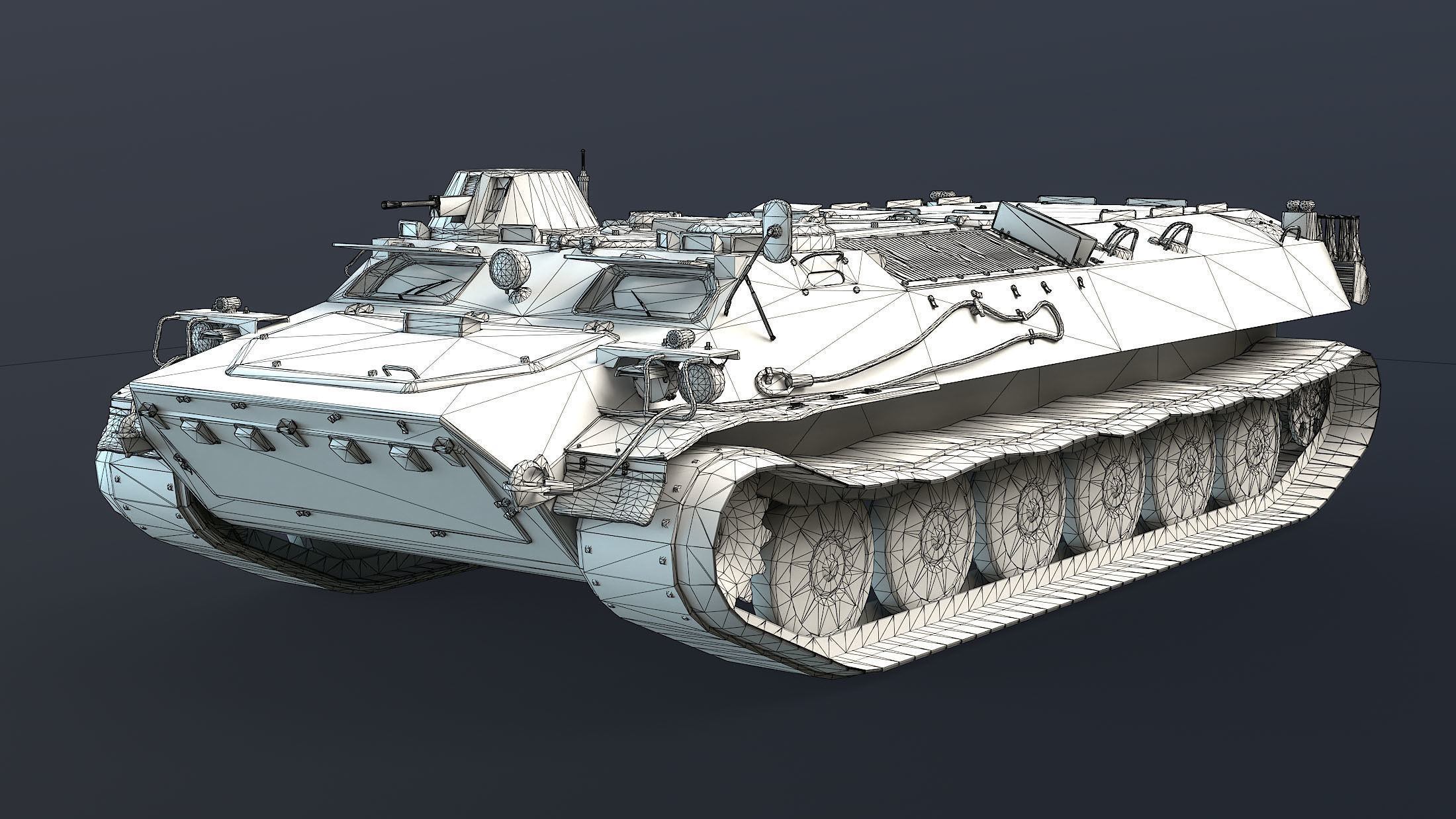 MT-LB Game Ready Version 3 Low-poly 3D model_12