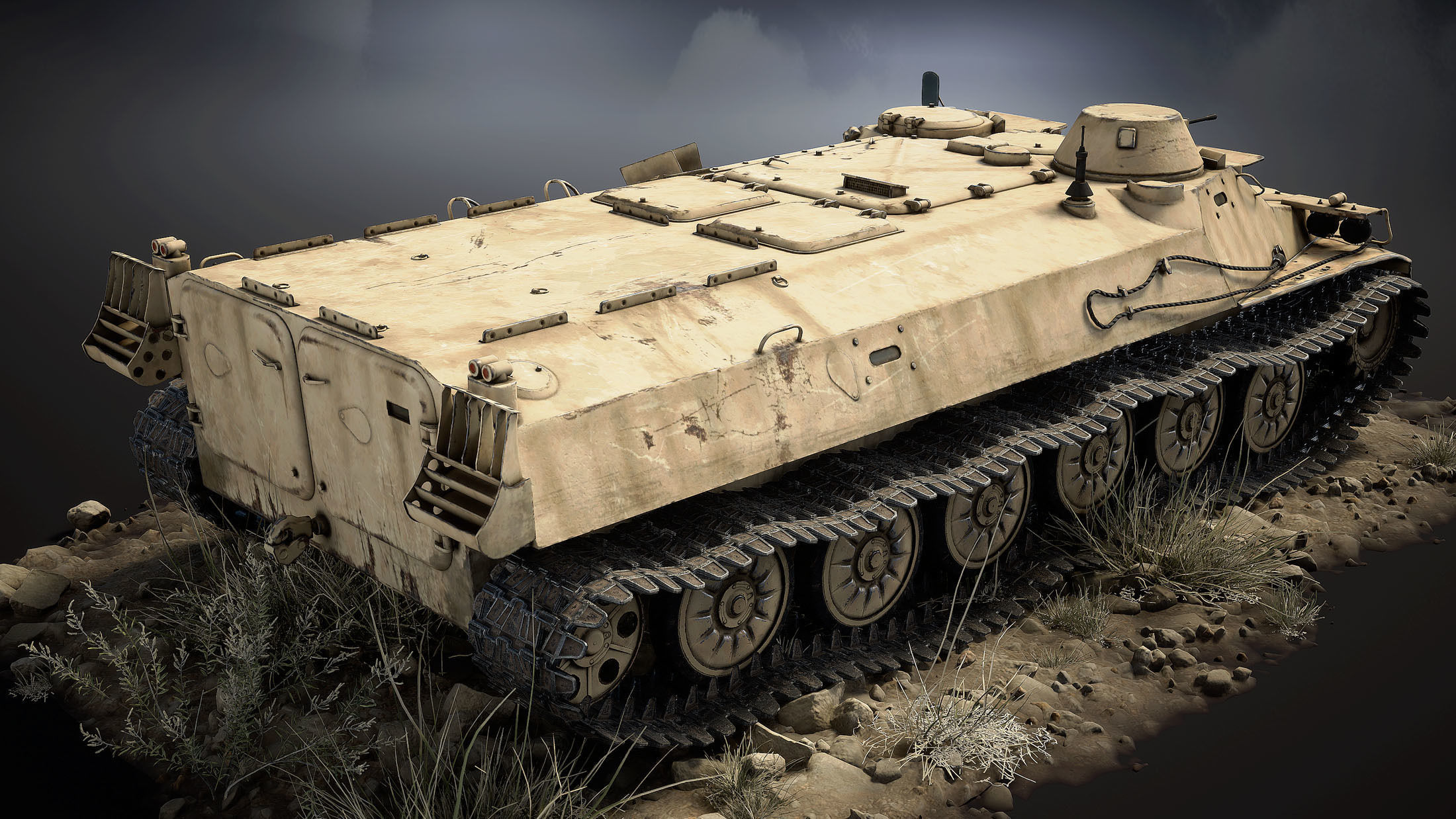 MT-LB Game Ready Version 3 Low-poly 3D model_3