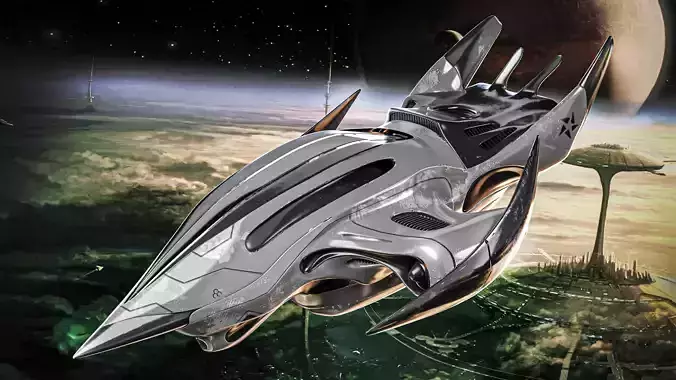 Scifi Fighter - Spaceship