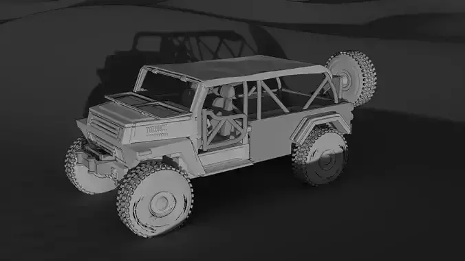 Israeli Automobile Industry Civilian Abir 3D print model