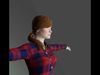 Game Ready Beautiful and Cute Girl 3D model_1