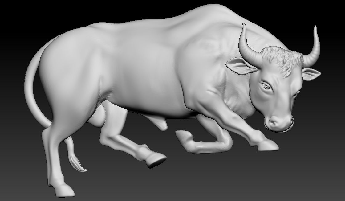 Taurus Pendant 3D print model_3