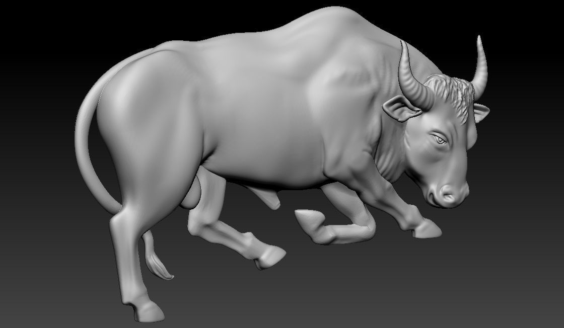 Taurus Pendant 3D print model_4