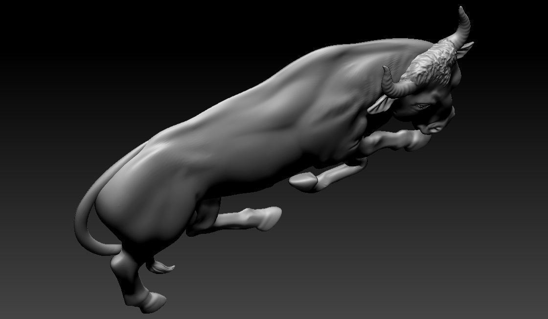 Taurus Pendant 3D print model_5