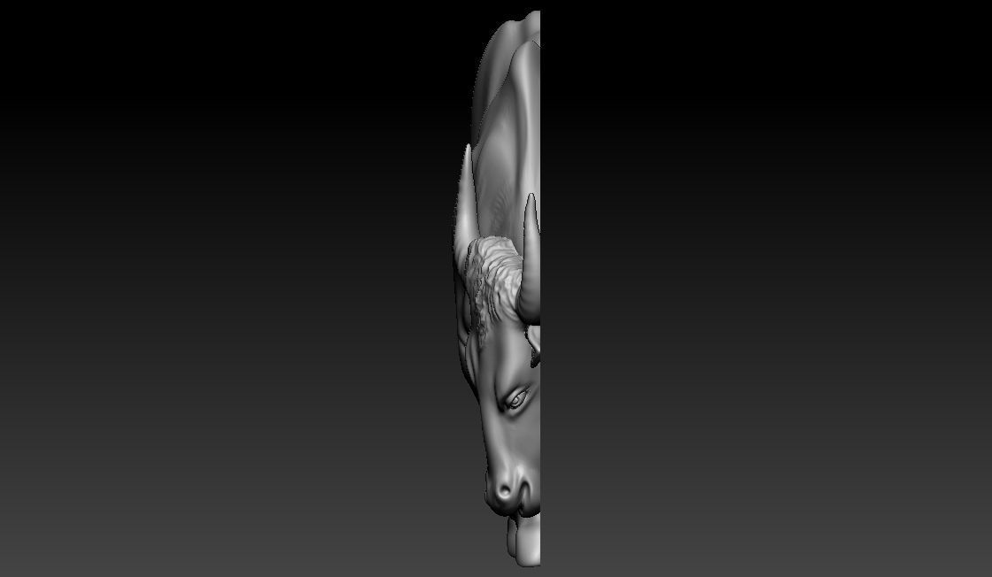 Taurus Pendant 3D print model_2