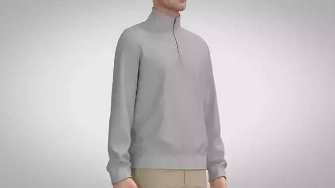 Men Quarter-zip Sweater