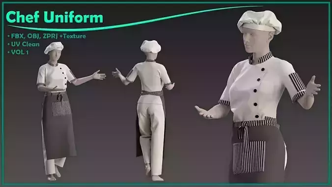 chef outfit with texture