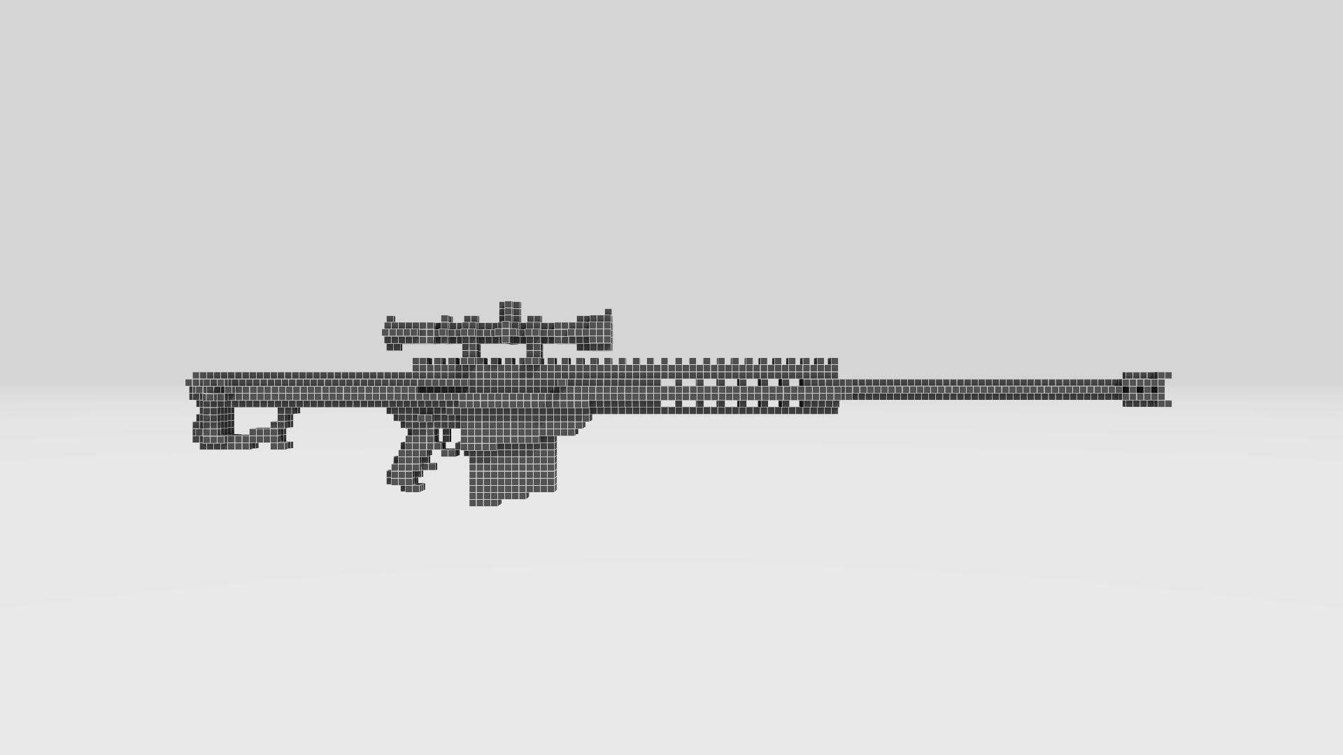 BARRETT M82 voxel 3D model_6
