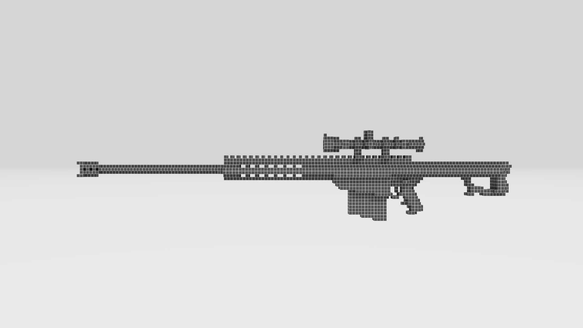 BARRETT M82 voxel 3D model_5