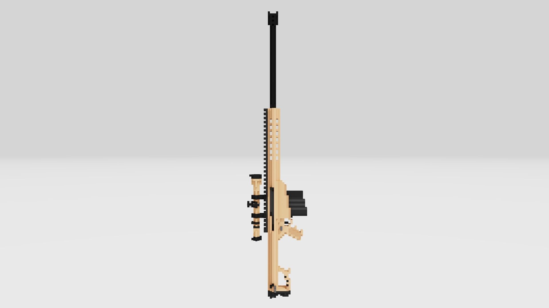 BARRETT M82 voxel 3D model_4