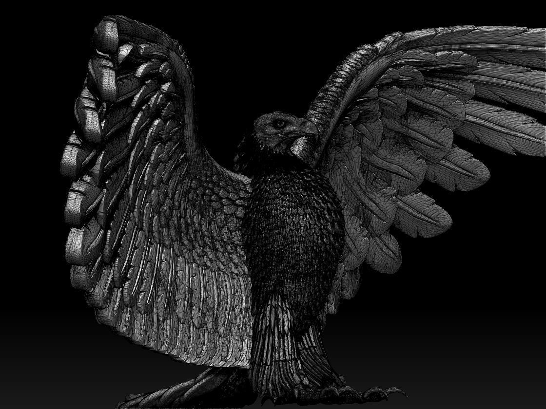 eagle 3D print model_9