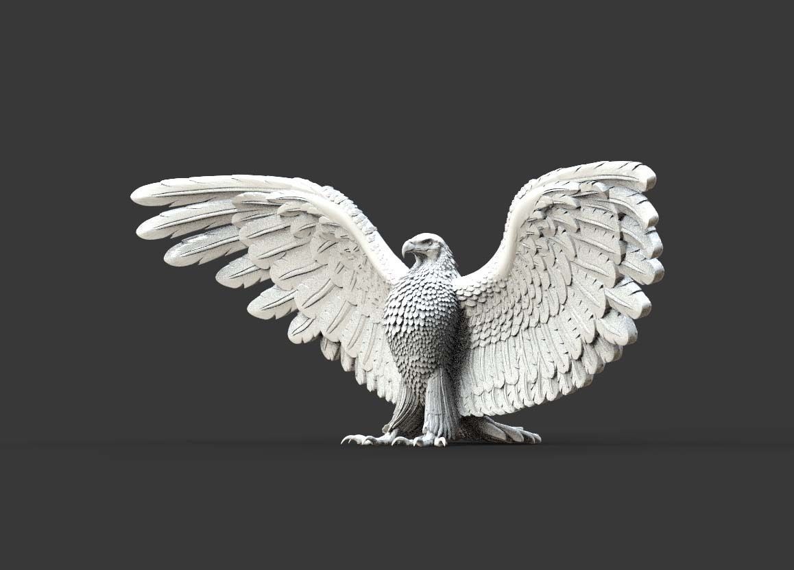 eagle 3D print model_4