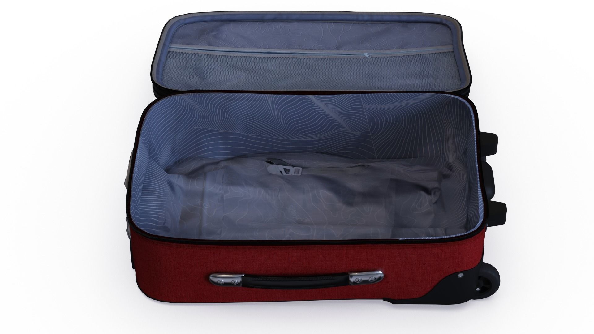 Suitcase Low-poly 3D model_15