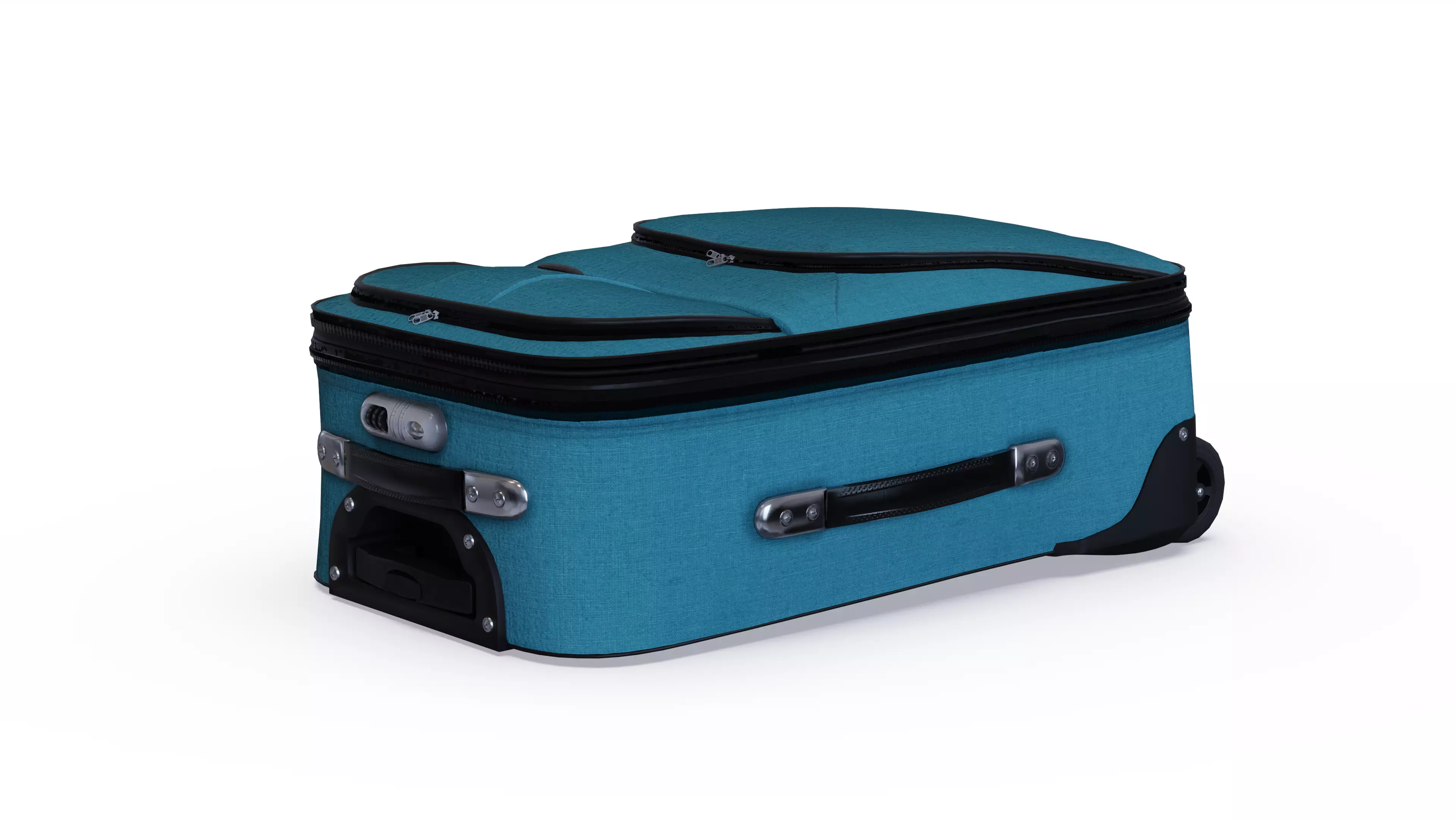 Suitcase Low-poly 3D model_0