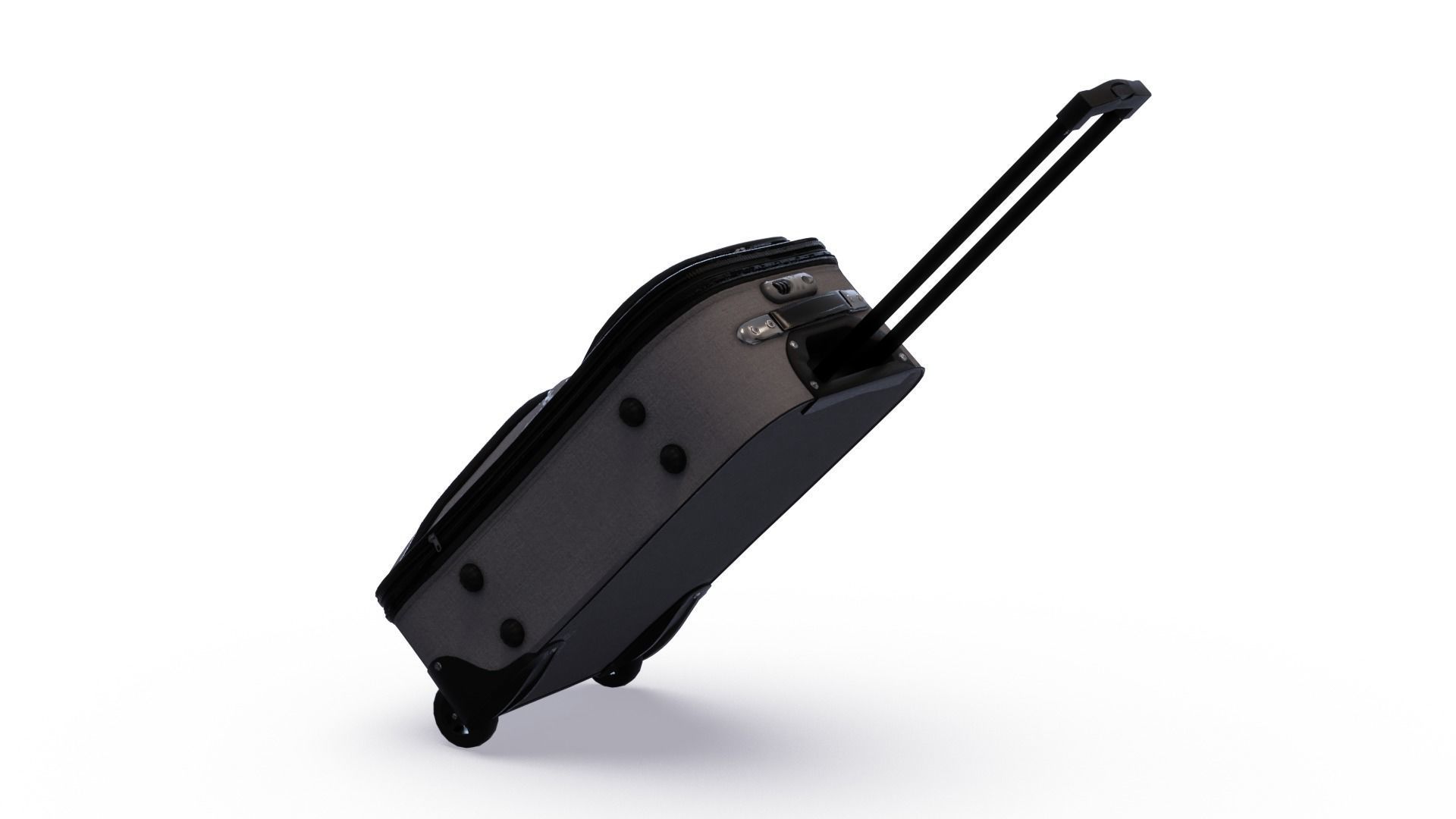 Suitcase Low-poly 3D model_7