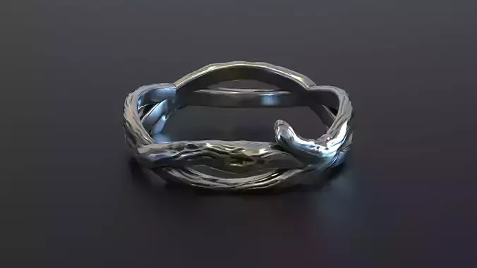 Tree wood branch ring band