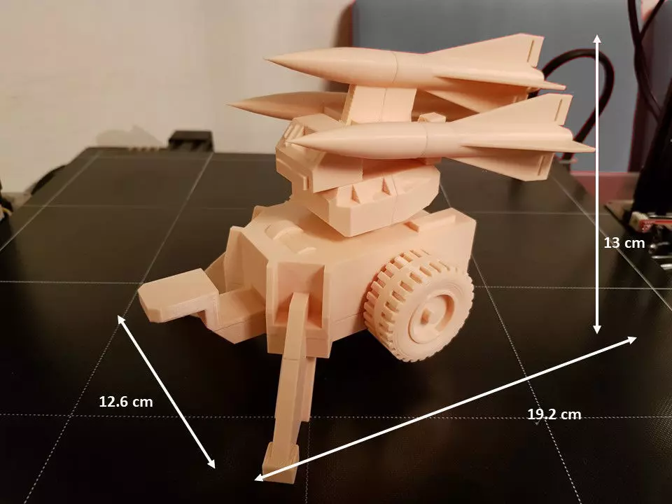 HAWK missiles scale model 3D print model_0