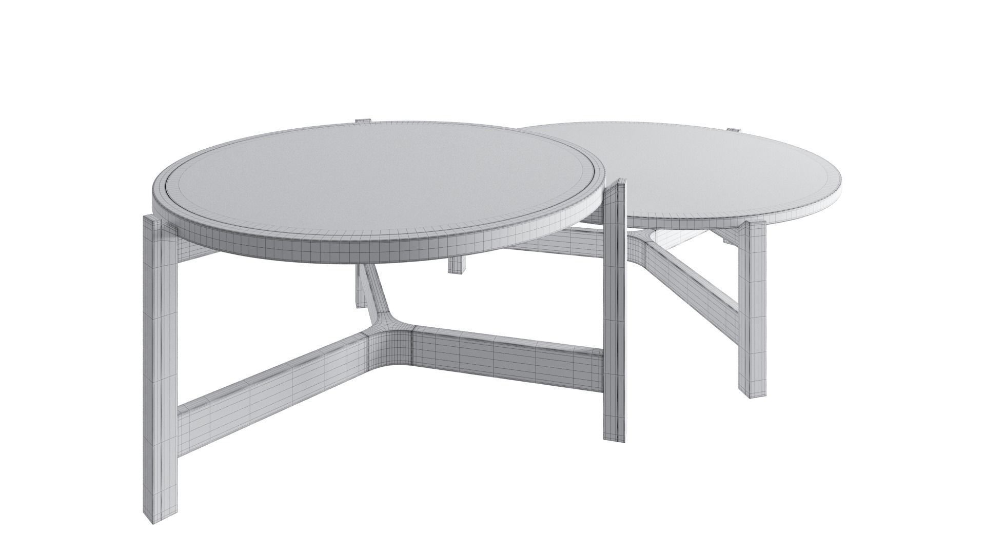Optic coffee table 3D model_5