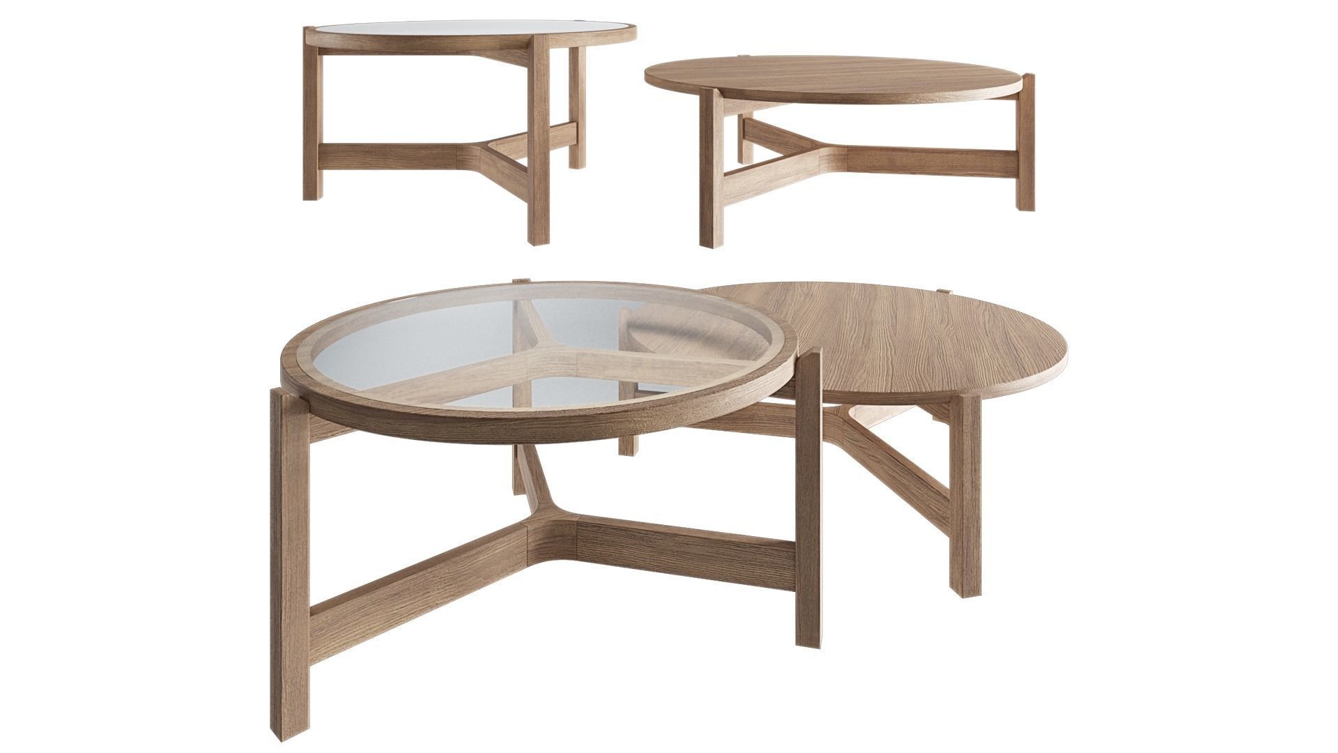 Optic coffee table 3D model_2