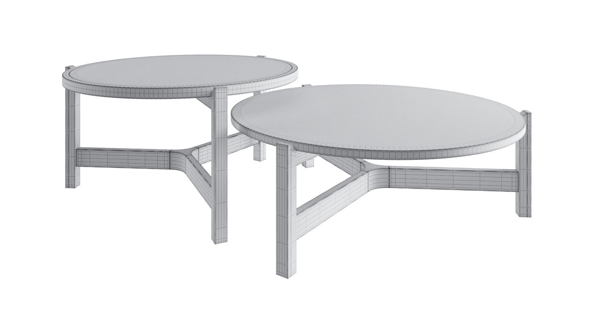Optic coffee table 3D model_6