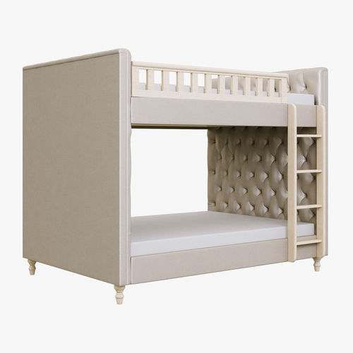 Restoration Hardware Chesterfield Full-Over-Full Bunk Bed 3D model