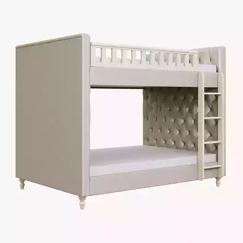 Restoration Hardware Chesterfield Full-Over-Full Bunk Bed 3D model