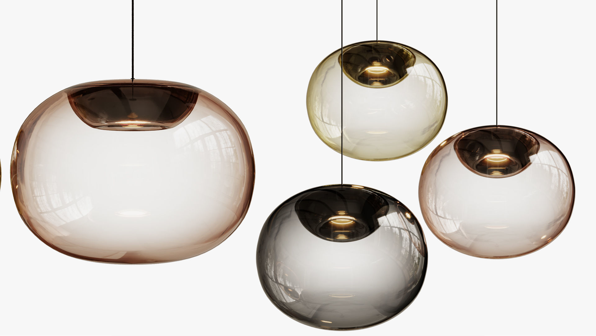 Pendant light La Mariee 3D model_3