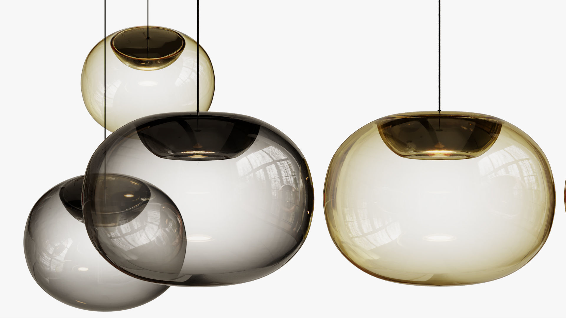 Pendant light La Mariee 3D model_4