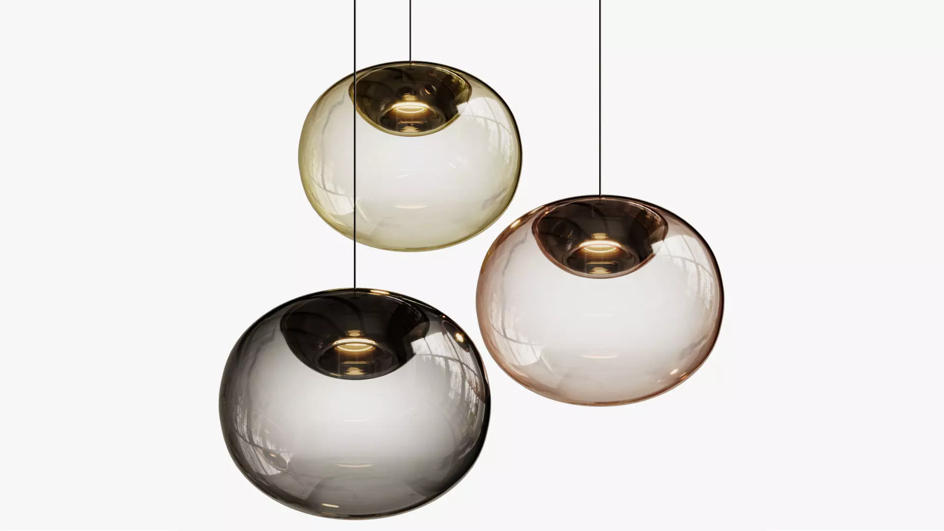 Pendant light La Mariee 3D model_0