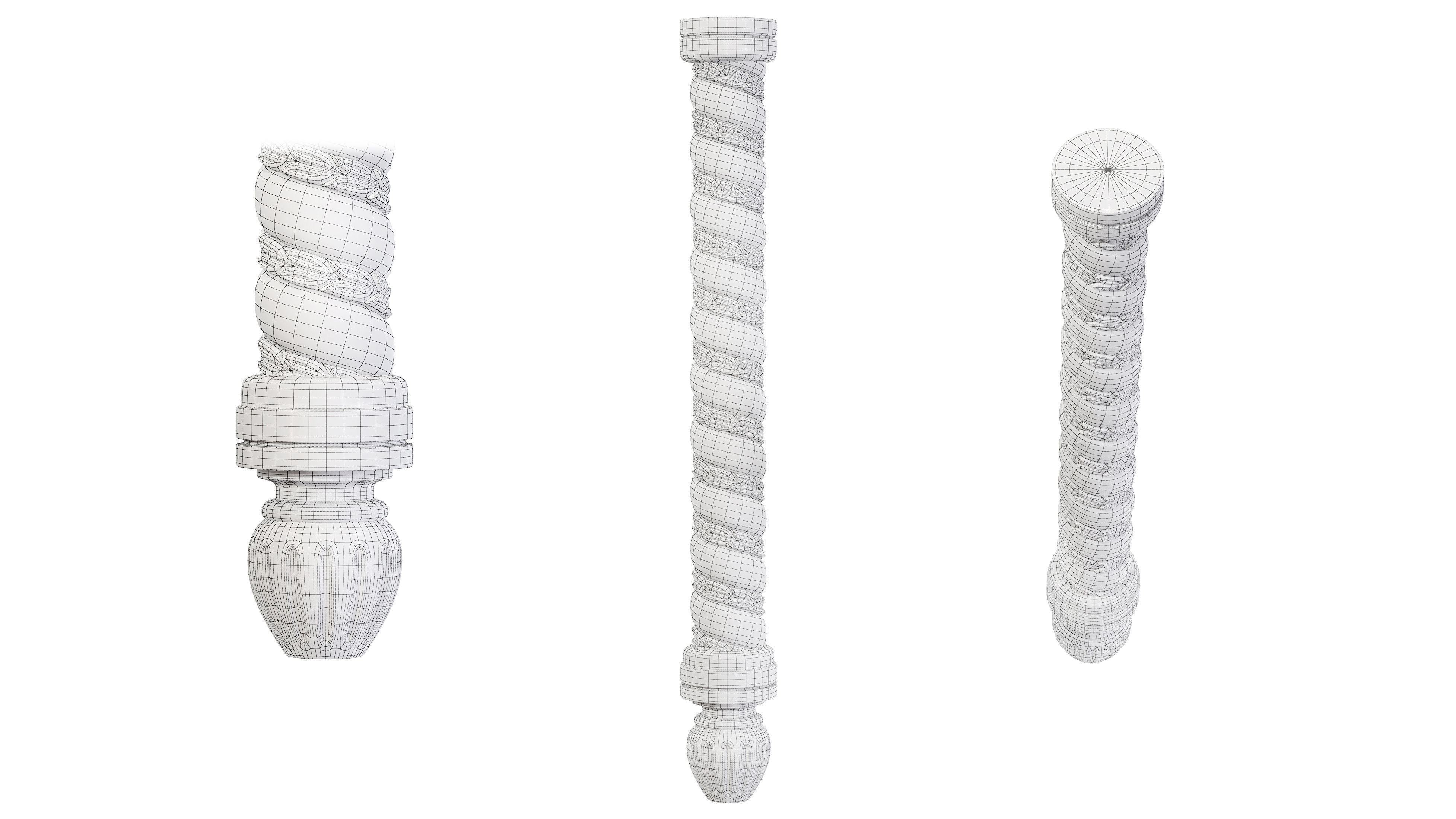 Classic leg 071 3D model_6