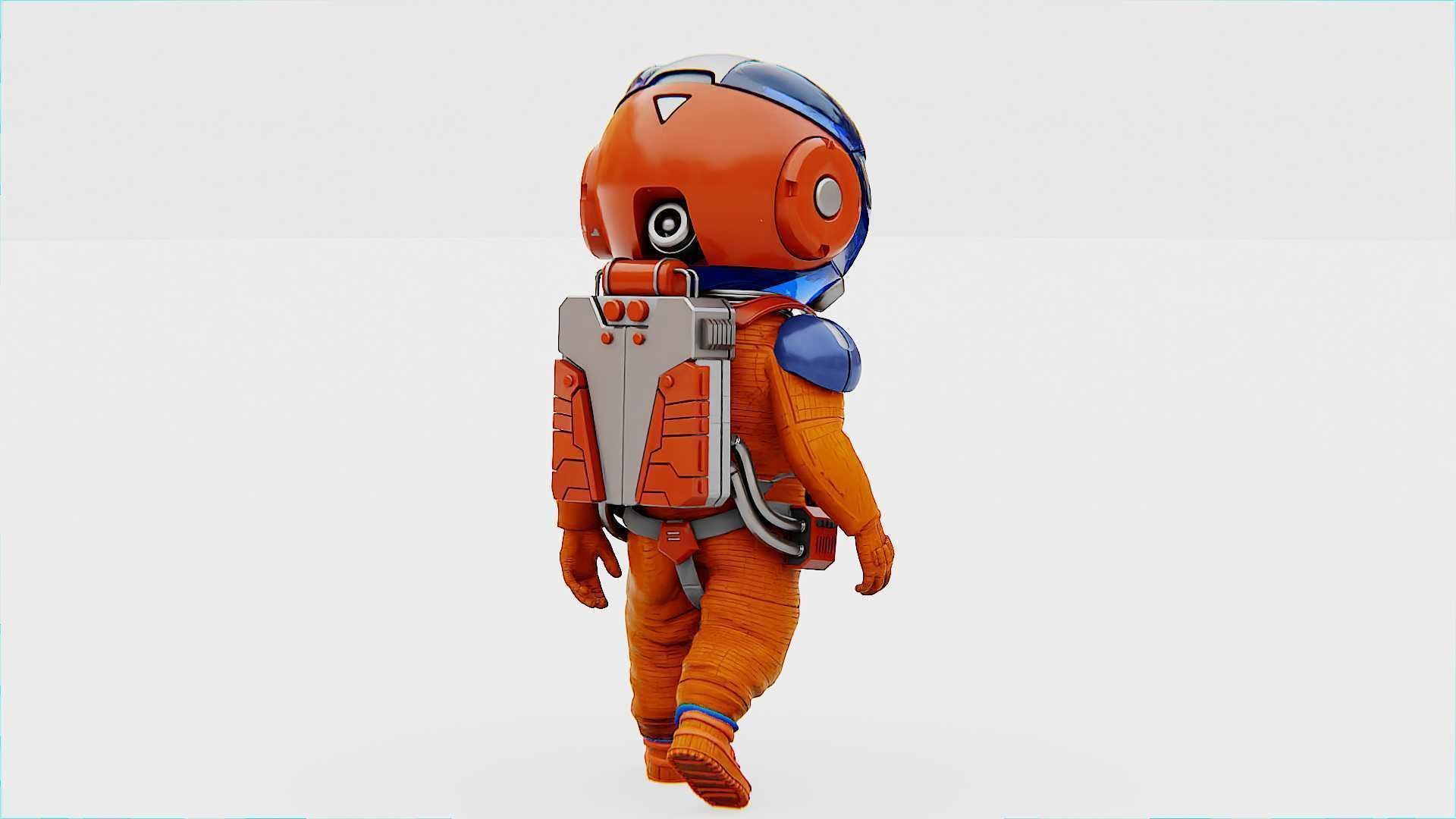 TOON ASTRONAUT -B RIGGED 3D model_27