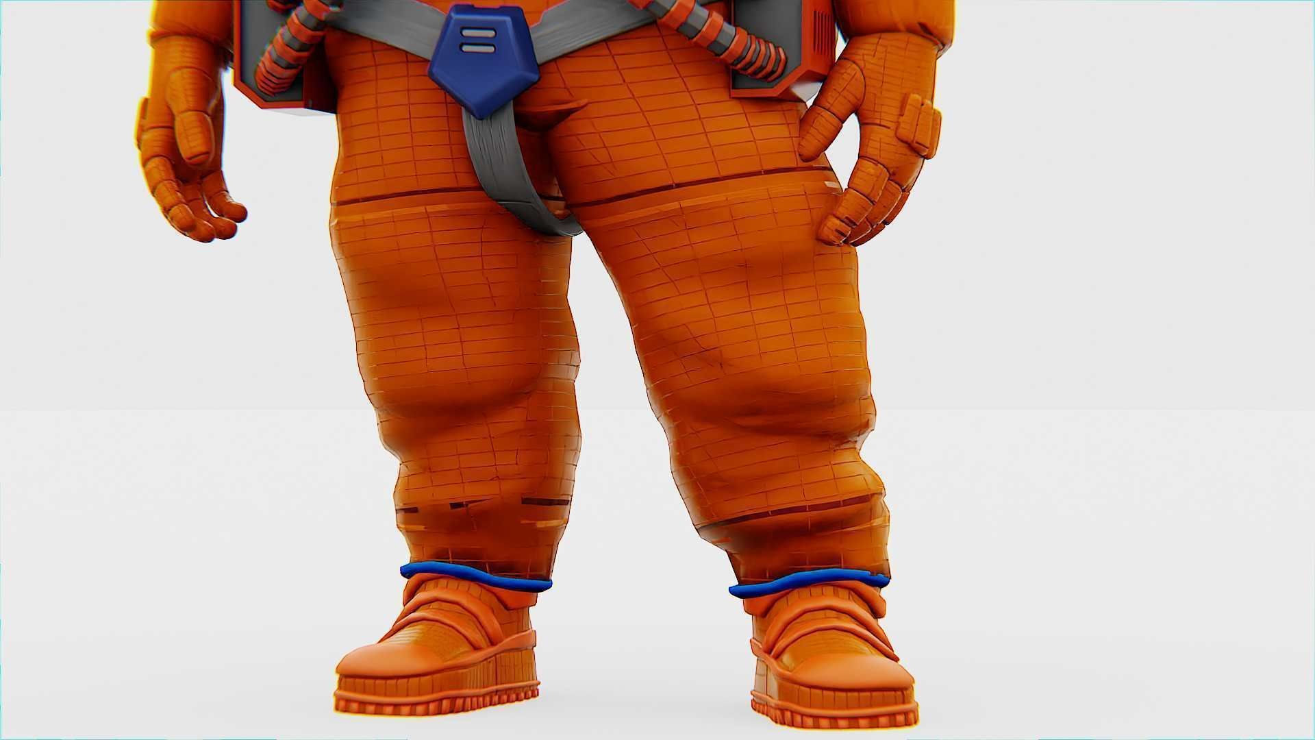 TOON ASTRONAUT -B RIGGED 3D model_22