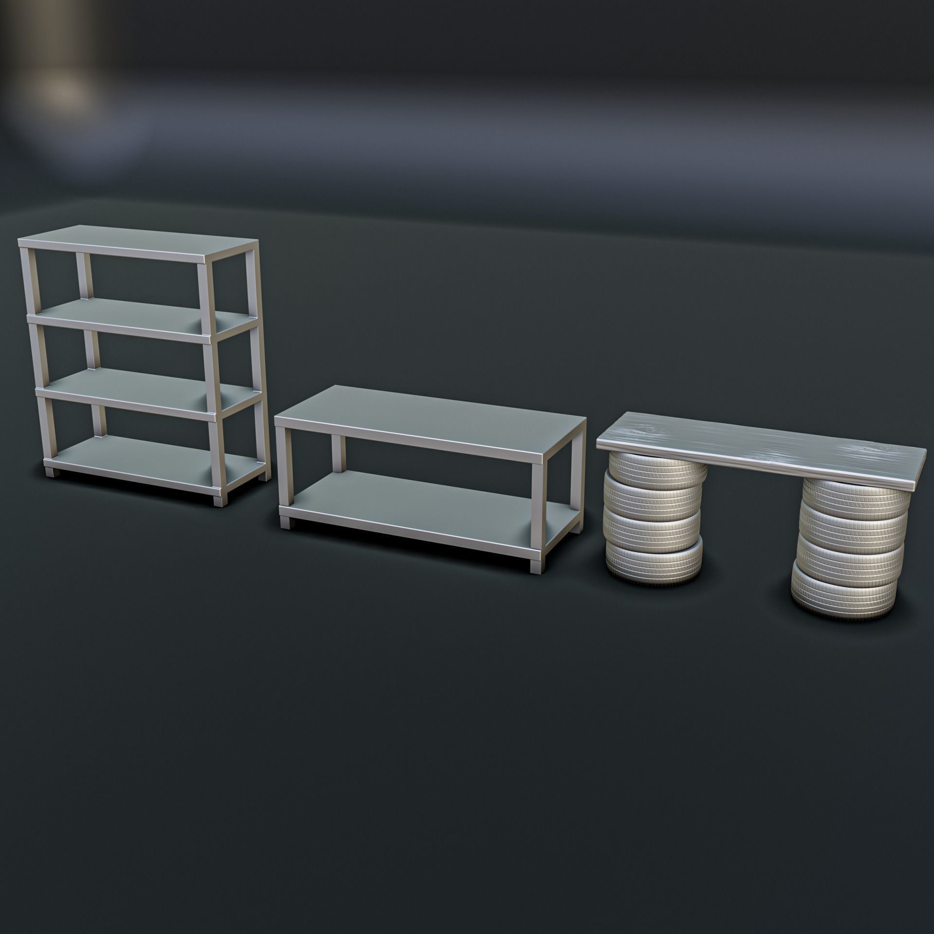 Car Mechanic Diorama Pack 3D print model_9