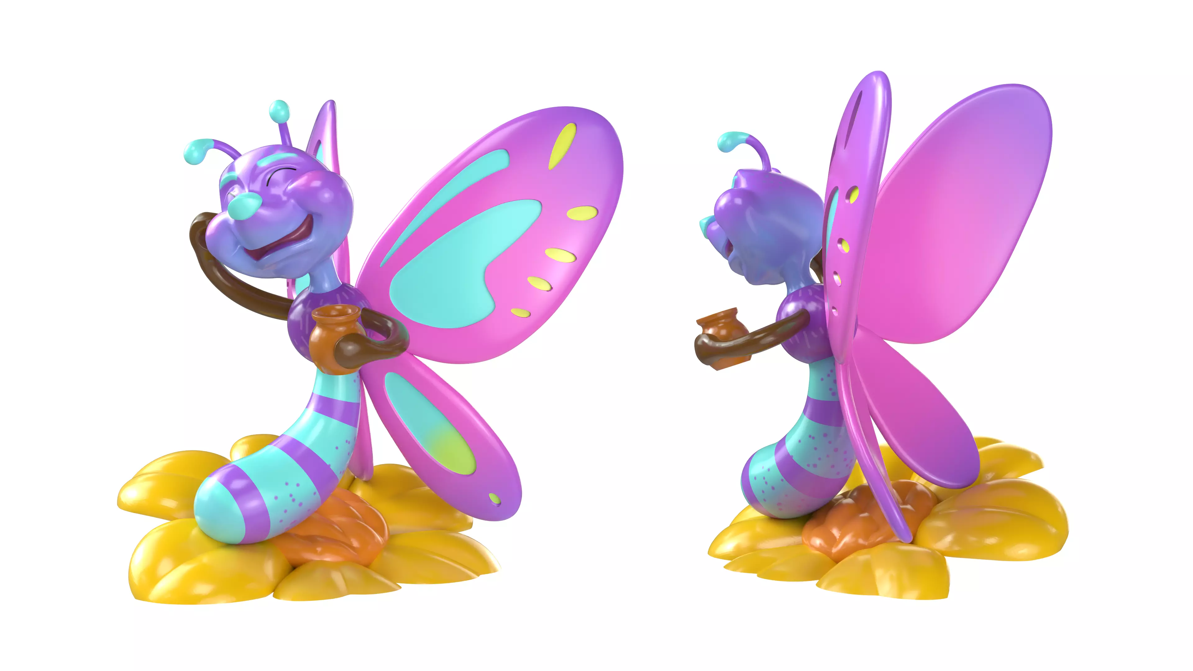 Bee 3D print model 3D print model