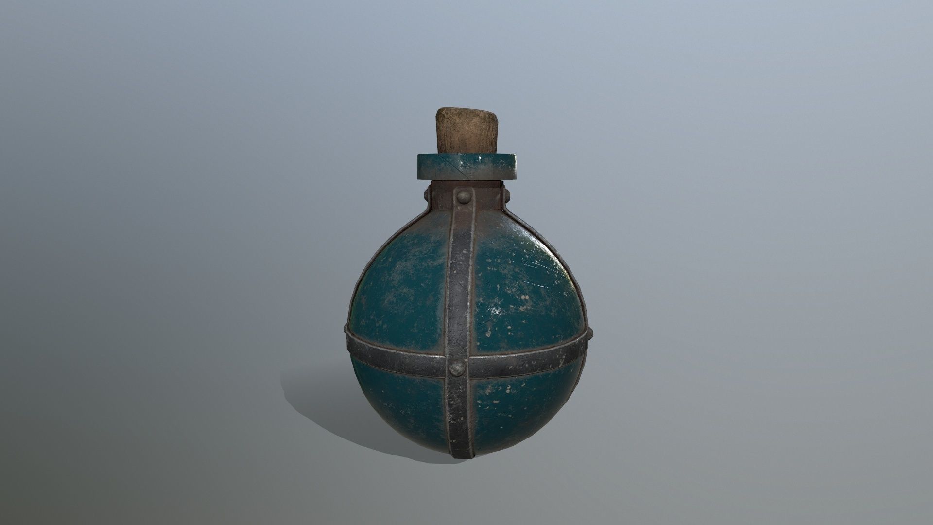 potion bottle Low-poly 3D model_1