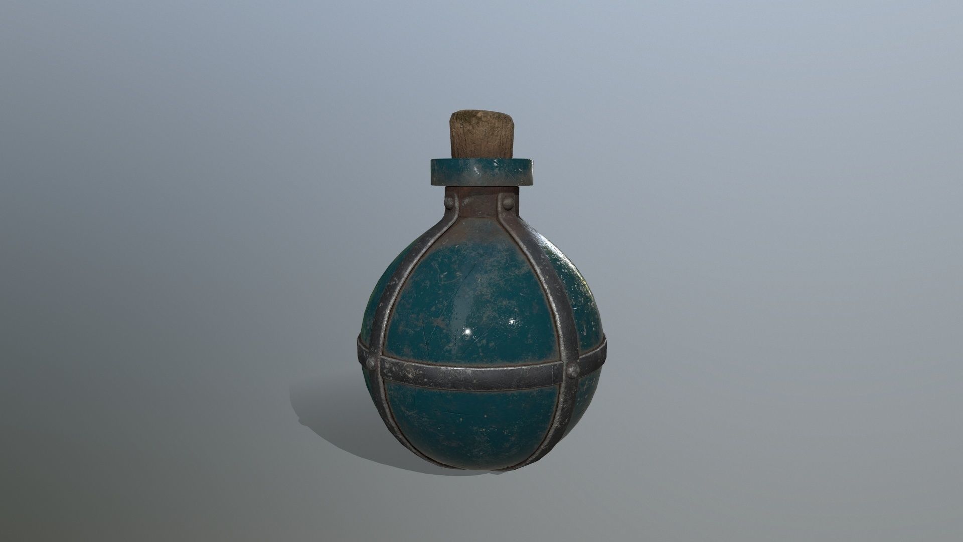 potion bottle Low-poly 3D model_2