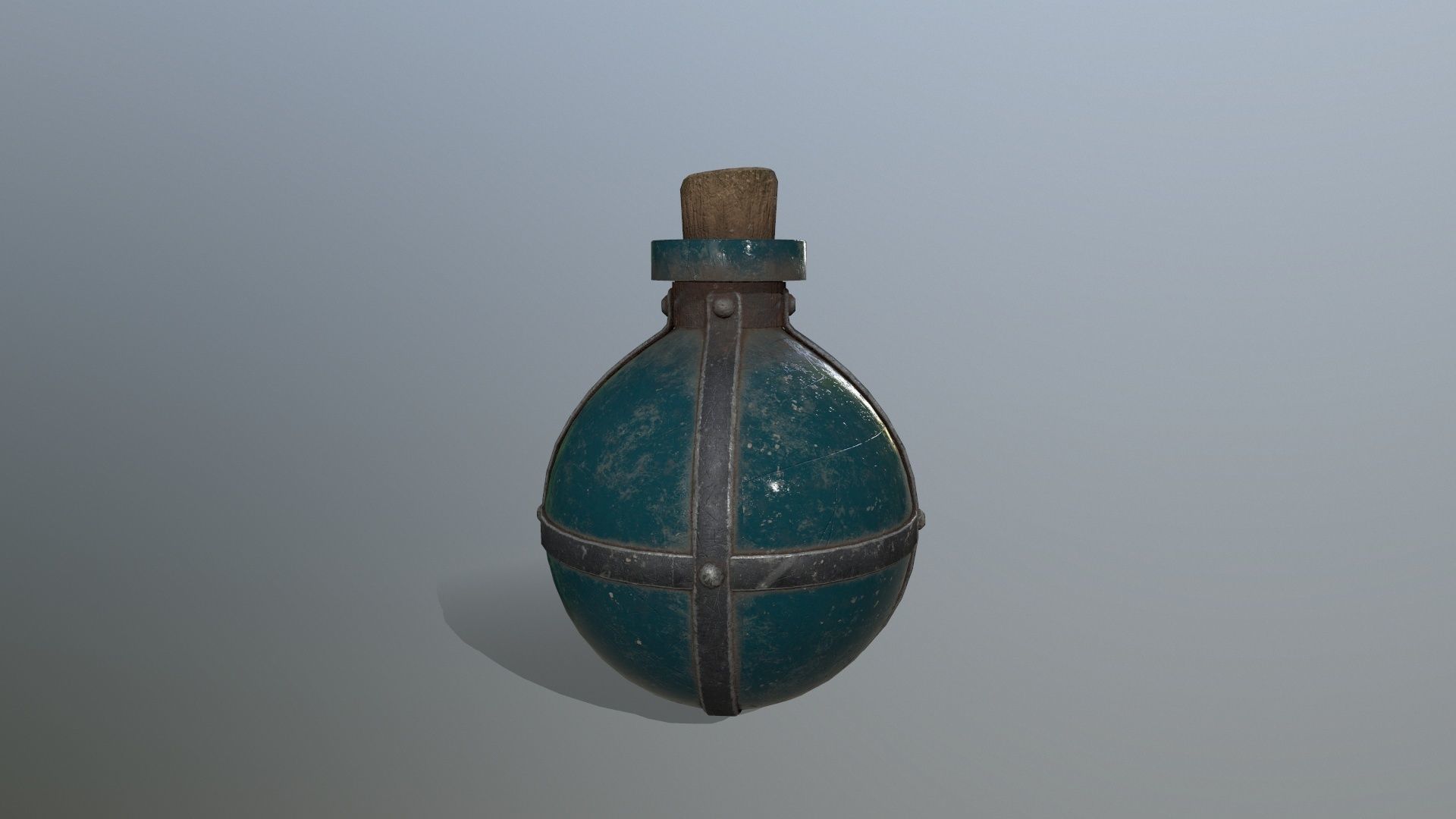 potion bottle Low-poly 3D model_4