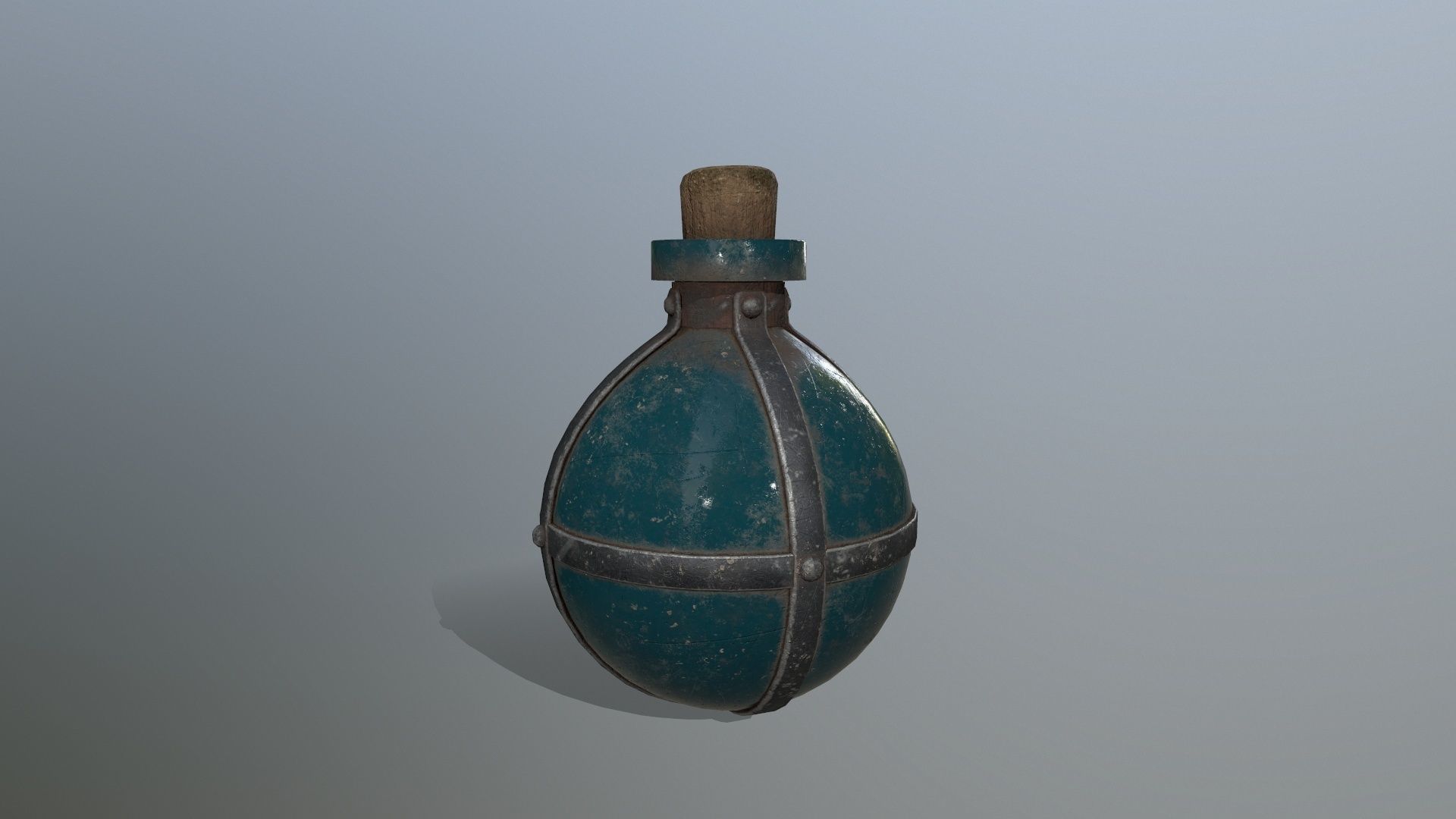 potion bottle Low-poly 3D model_3