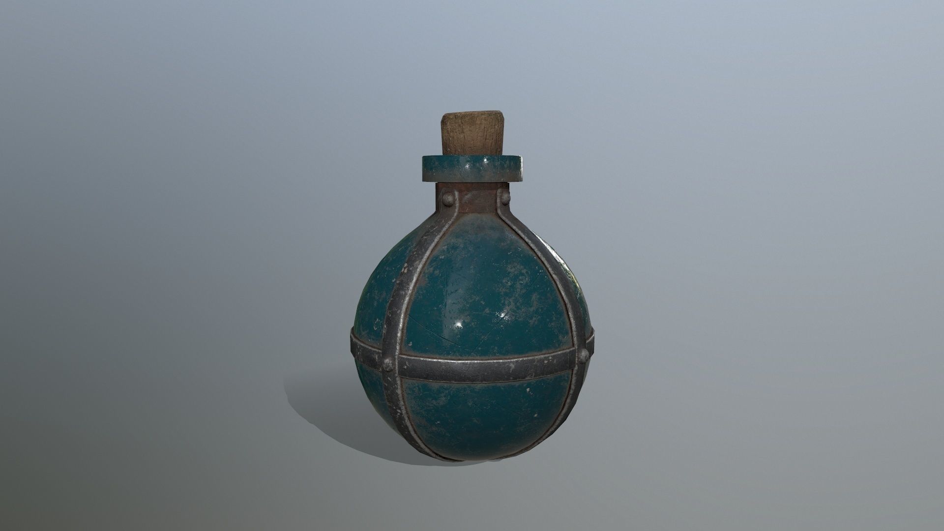 potion bottle Low-poly 3D model_5