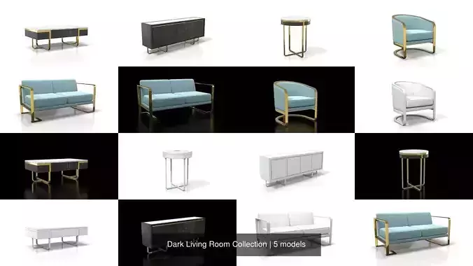 Dark Living Room Collection
