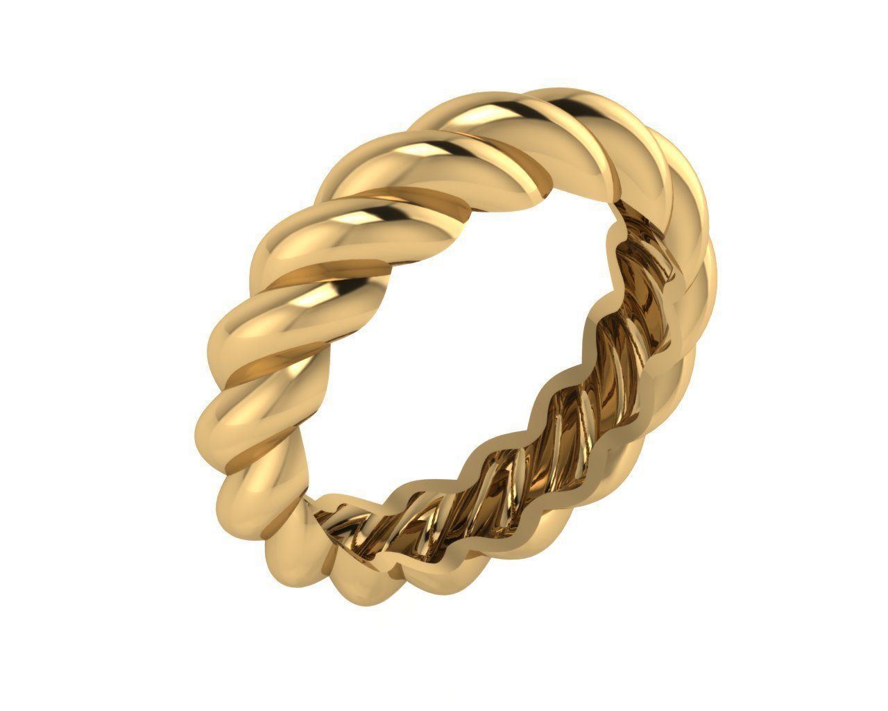 Rope ring  3D print model_3