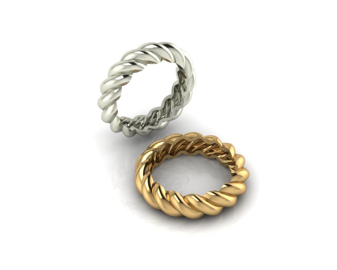 Rope ring  3D print model_1