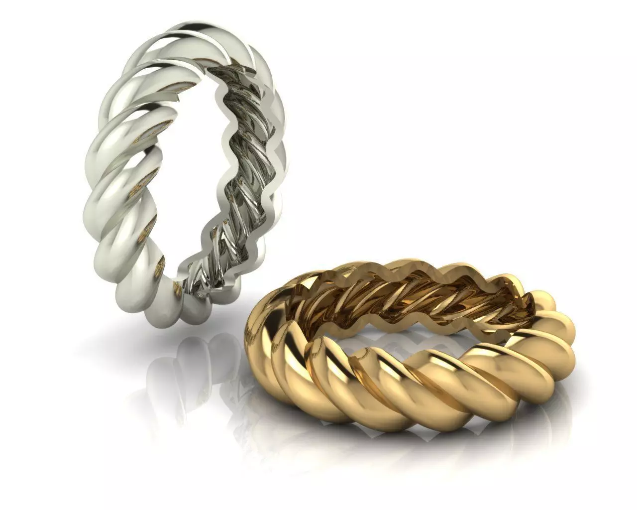 Rope ring  3D print model_0