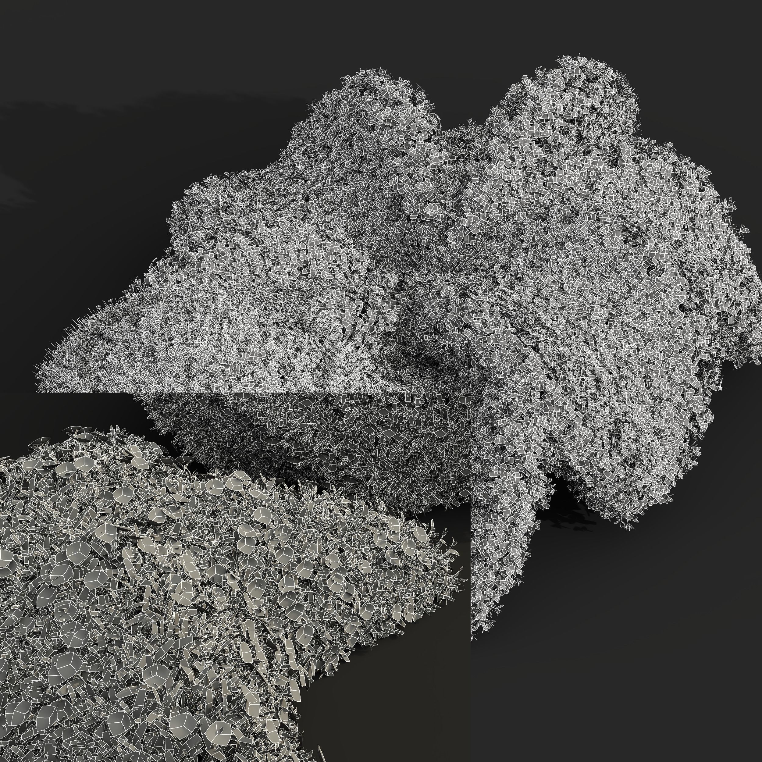 6 Different SETS of Decorative Plant SET VOL41 3D Model Collection_19